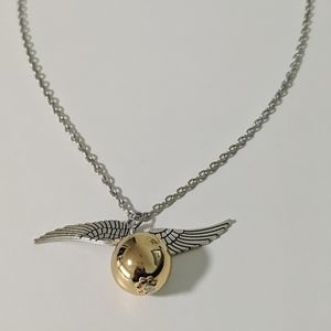 Harry Potter Golden Snitch necklace